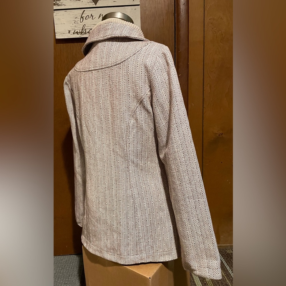 Anthropologie Tulle Coat Size L Lined ZipFront - Picture 14 of 14